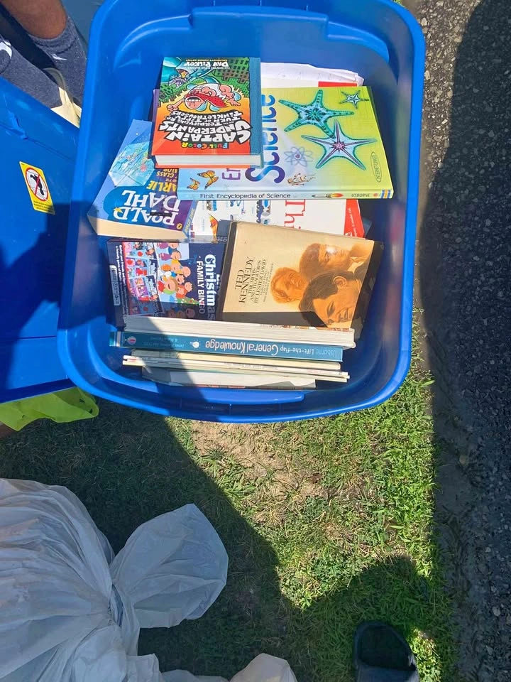 Assorted Children's Books and Christmas Family Bingo