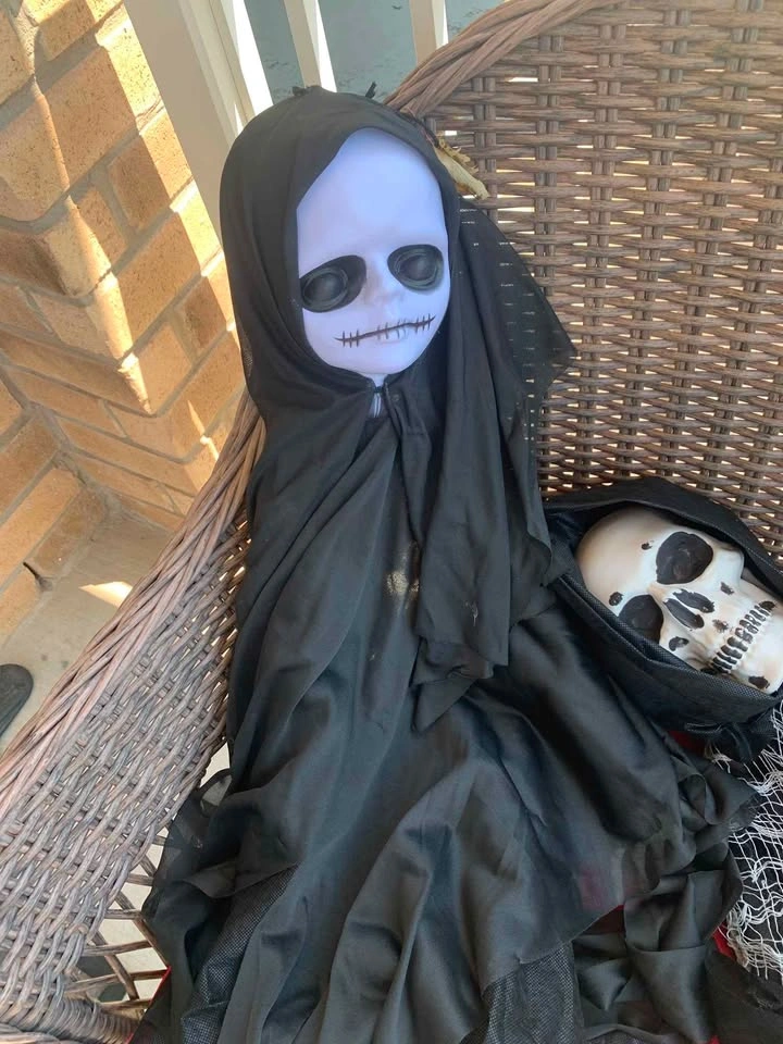 Set of 2 Halloween Grim Reaper Hanging Decorations - photo 3