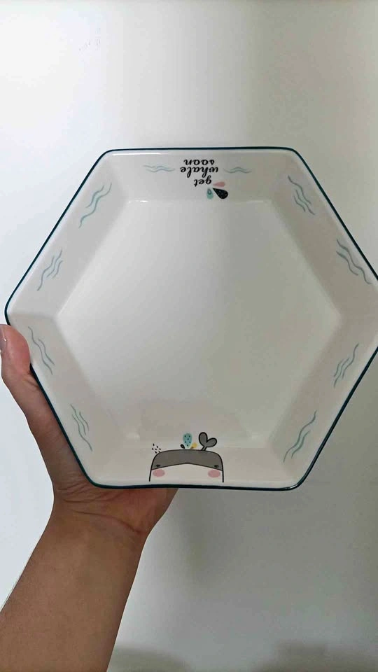 Hexagon Whale Plate