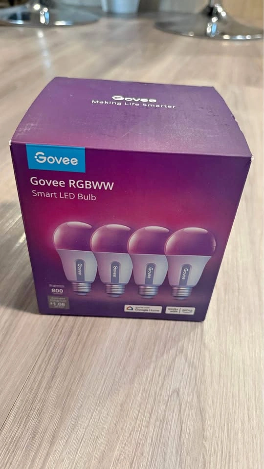 Govee RGBWW Smart LED Bulbs (4-Pack) - Excellent condition
