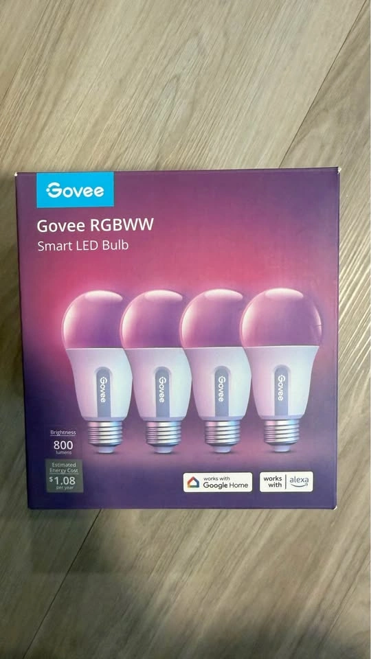 Govee RGBWW Smart LED Bulbs (4-Pack) - Excellent condition - photo 2