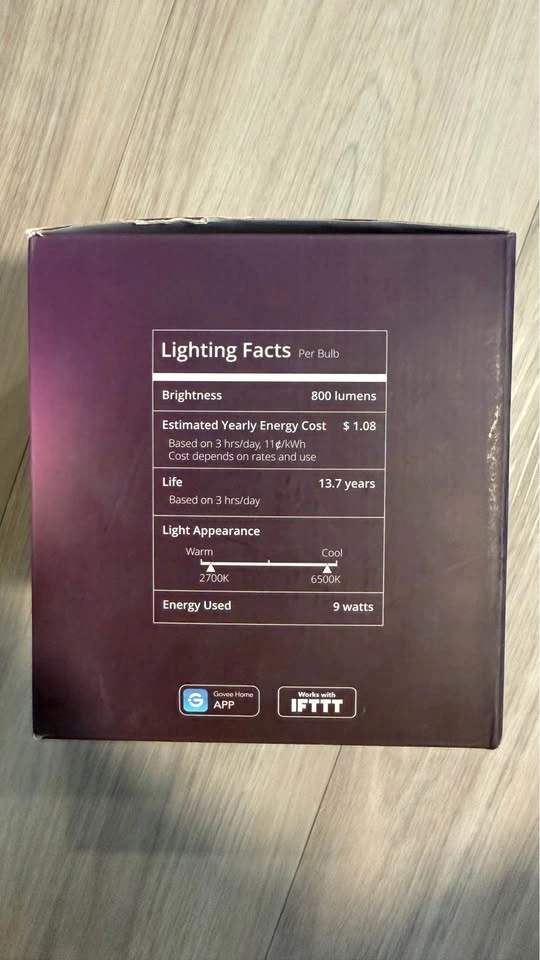 Govee RGBWW Smart LED Bulbs (4-Pack) - Excellent condition - photo 3