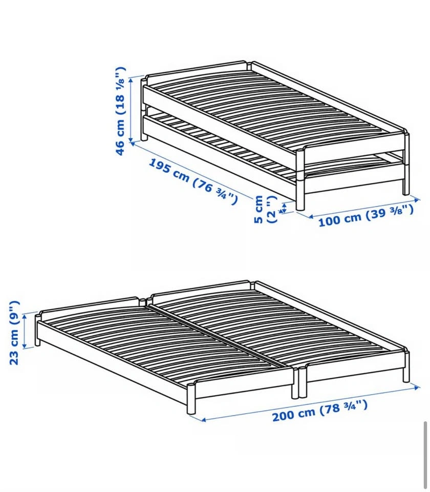 IKEA UTÅKER Stackable Bed - photo 4