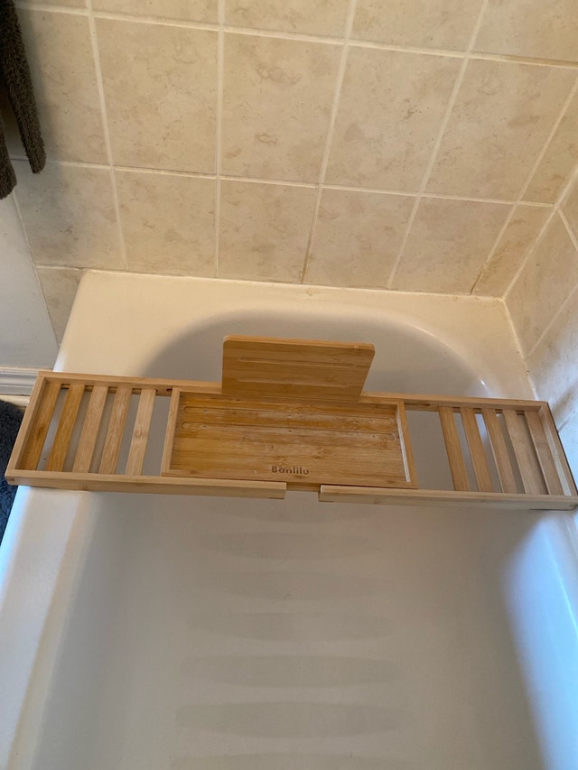 Banlilu Bamboo Bathtub Tray - photo 2
