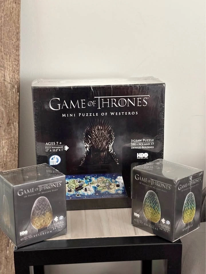 Brand new, factory sealed official HBO Game of Thrones puzzles