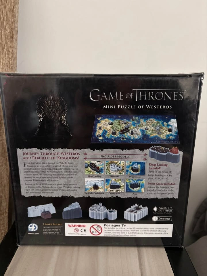 Brand new, factory sealed official HBO Game of Thrones puzzles - photo 3