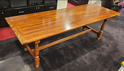 John Widdicomb Co. Wood Trestle Dining Table