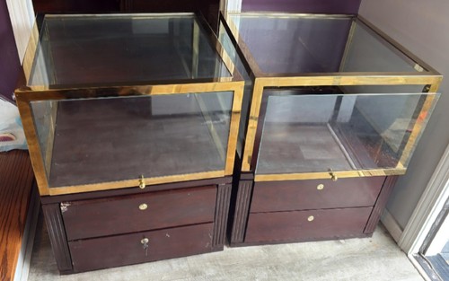 Brooks Brothers Madison Ave Display Cabinets - A Pair