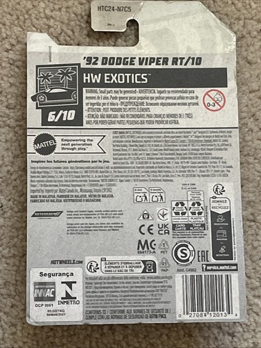 Hot Wheels 2024 Case M Mainline - '92 DODGE VIPER RT /10 - Int. - photo 2