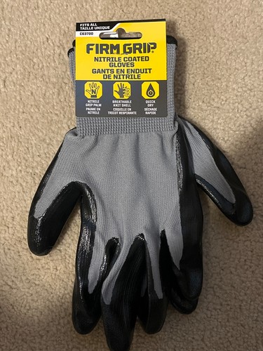 finger grip nitrile coated gloves
