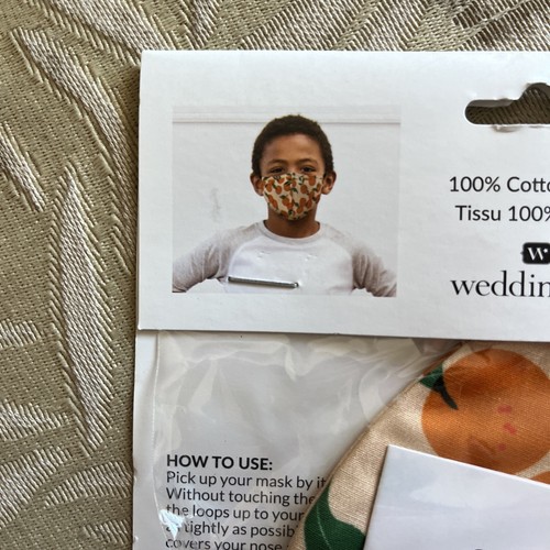 Orange Reusable Mask For Kids