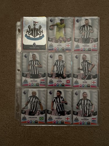 Panini 2023-24 Newcastle Full Collection Cards with Adreylen XL