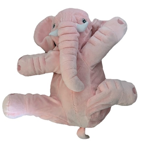 Large Pink Stuffed Elephant 55 In Height x 33 In Width