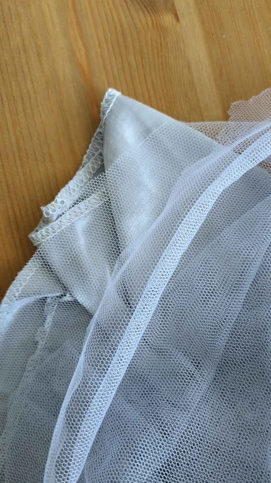 Tulle midi skirt grey-blue - photo 2
