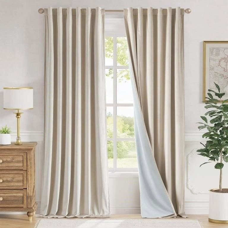 Drapes with Blackout- Extra Long 108" - photo 4