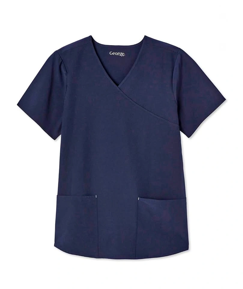 BN Woman Scrubs top Size L Navy
