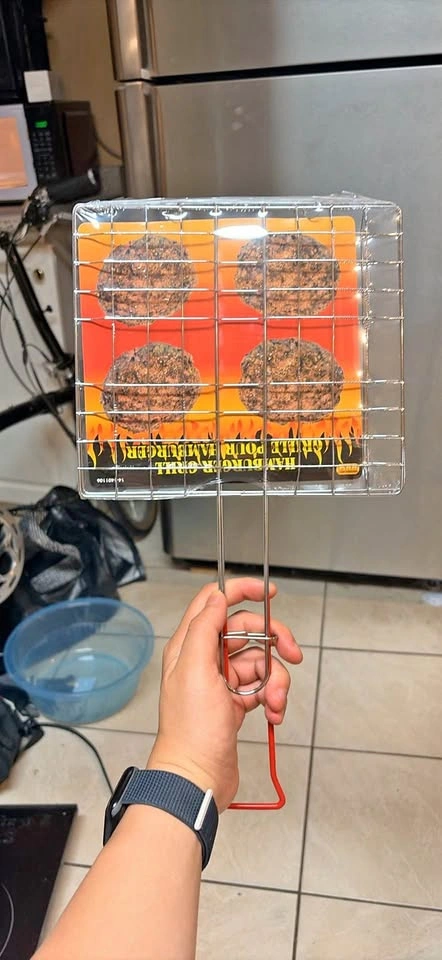 New hamburger grill basket