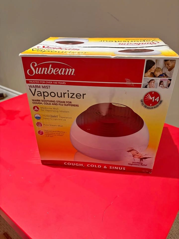 Sunbeam Warm Mist Vapourizer in original box