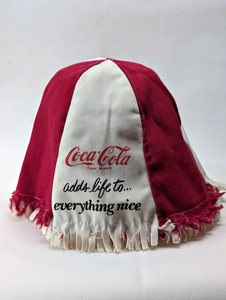 Vintage 1960s-1970s Coca Cola Reversible Bucket Hat