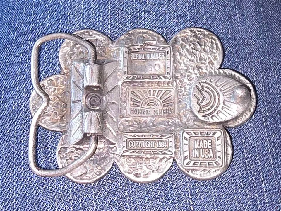 Vintage 1984 Horizon Designs Jefferson Nickel Belt Buckle - photo 2