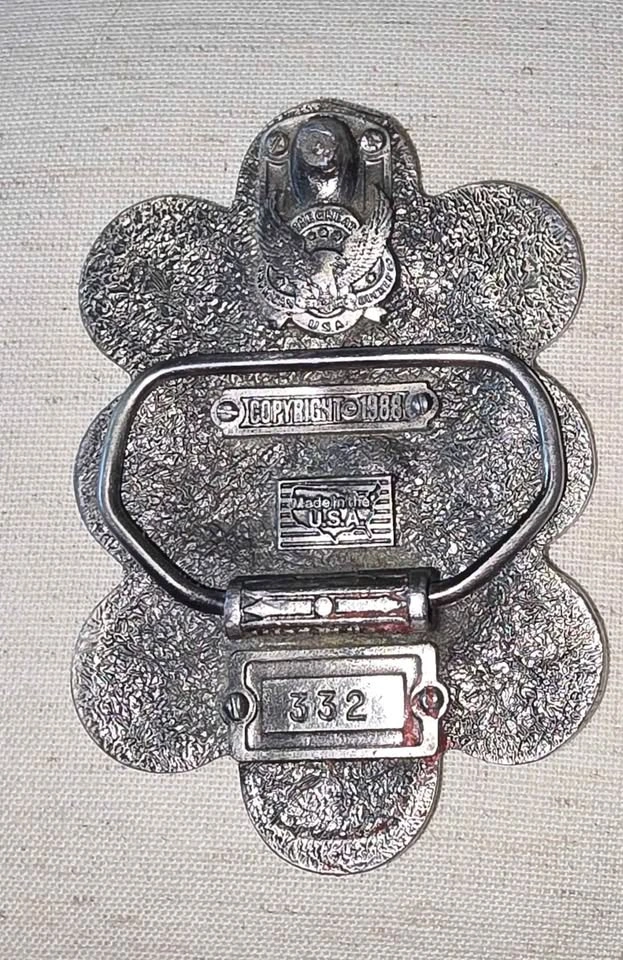 Vintage 1988 The Great American Buckle Co. Buffalo Nickel Belt B - photo 2