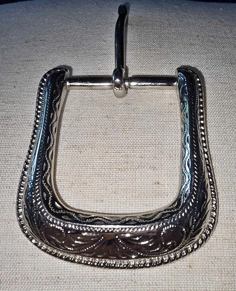 Engraved Western Belt Buckle