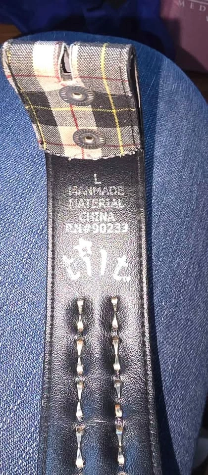 Hot Topic Plaid Studded Belt Size Large - photo 4