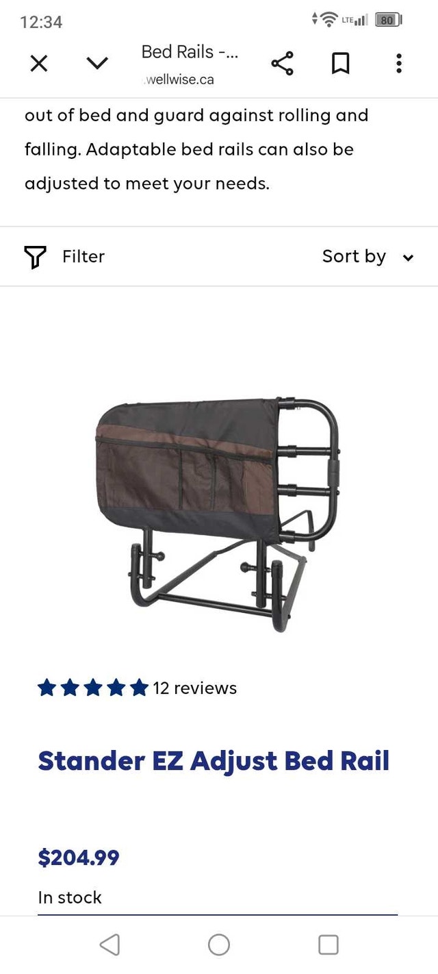 Stander EZ Adjust Bed Rail - photo 2