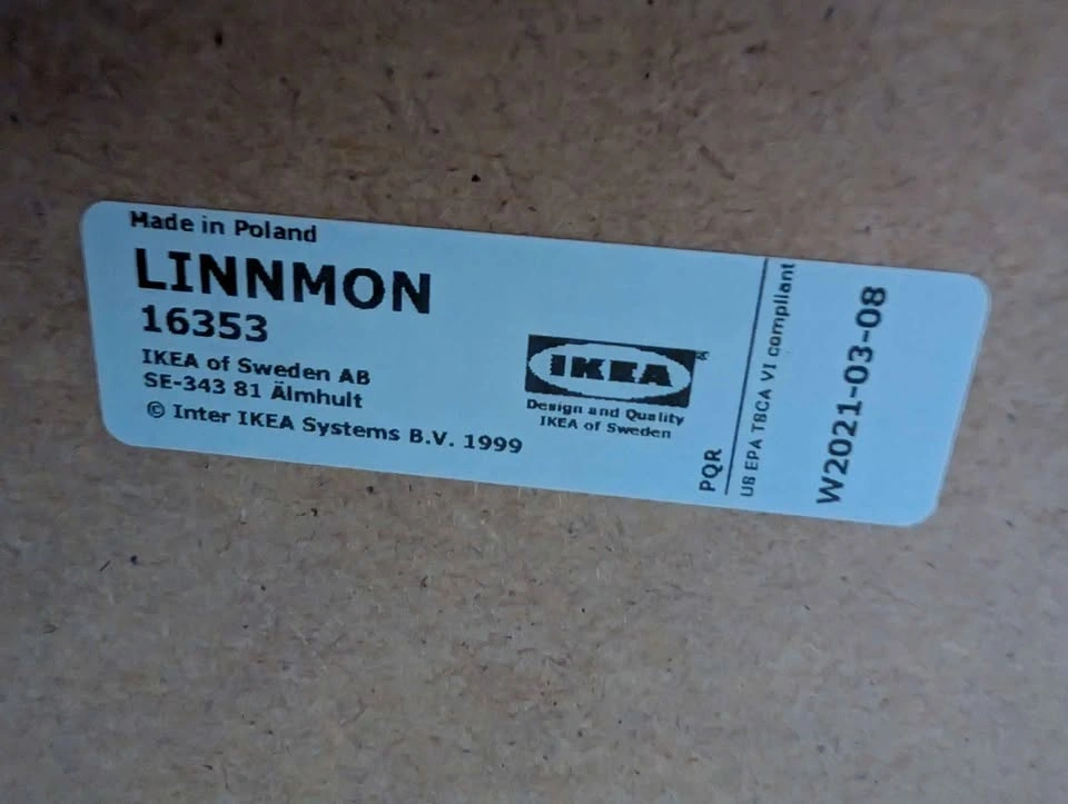 IKEA White LINNMON Desk (Legs easily remove for transport) - photo 3