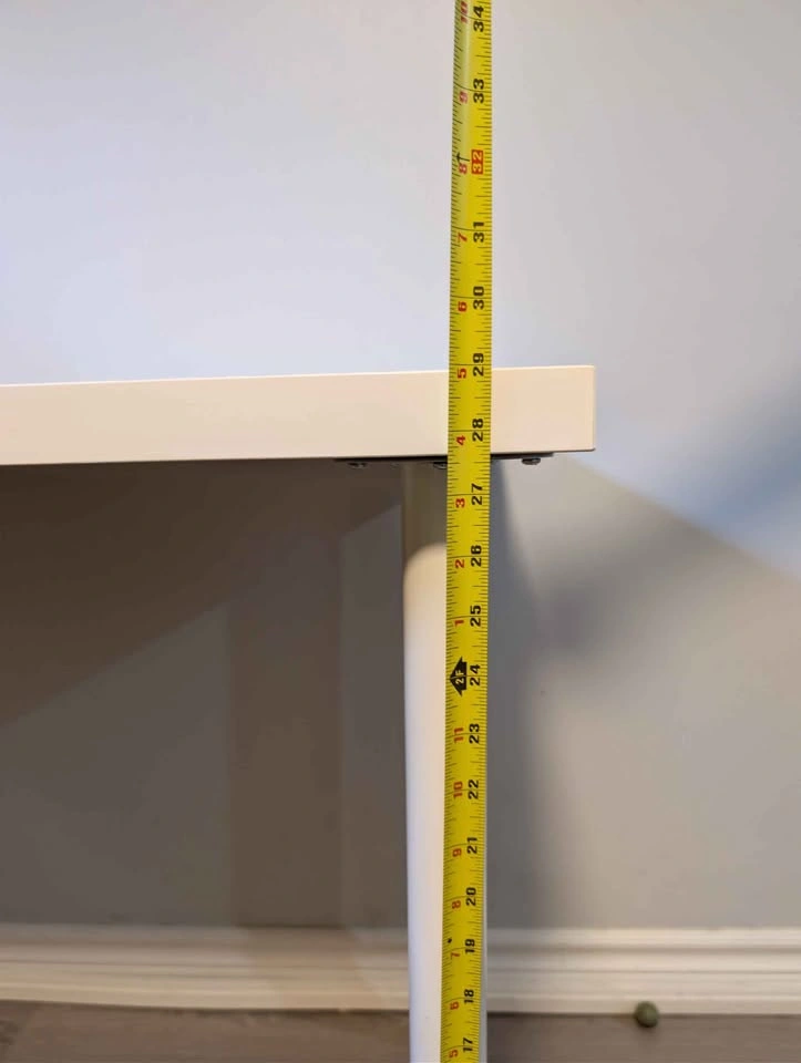 IKEA White LINNMON Desk (Legs easily remove for transport) - photo 4