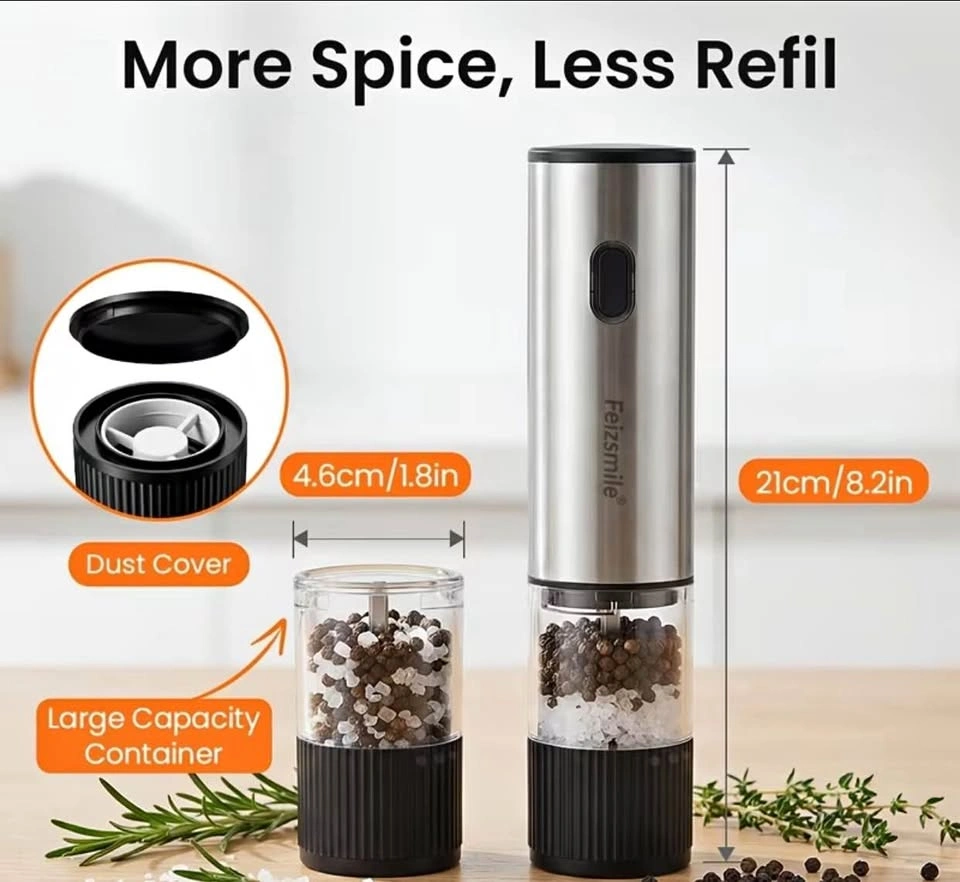 Electric salt/pepper grinder