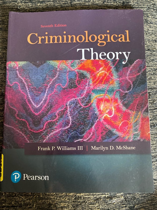 Pearson Criminological Theory 7th Edition