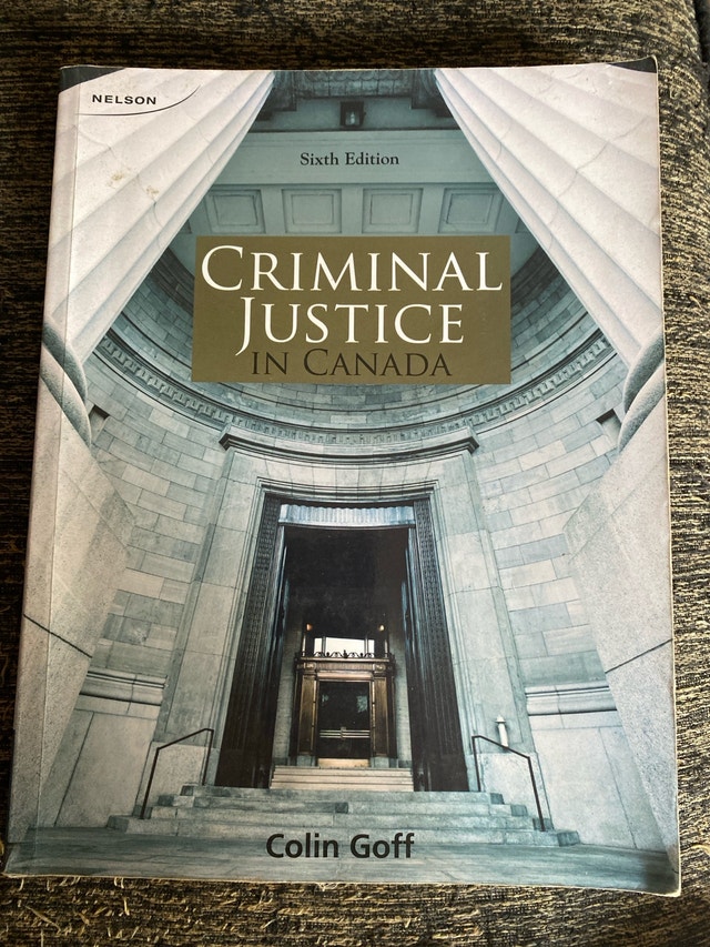 Criminal Justice in Canada Nelson