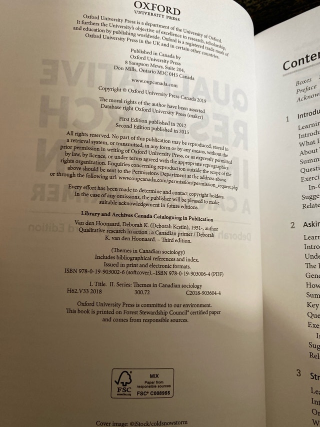 Oxford Qualitative Research In Action A Canadian Primer - photo 3