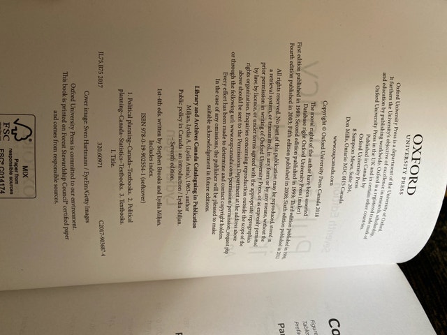 Oxford Public Policy in Canada Seventh Edition - photo 3