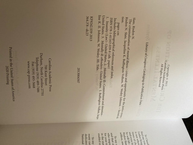 Carolina Academic Press The Criminalization of Mental Illness - photo 3