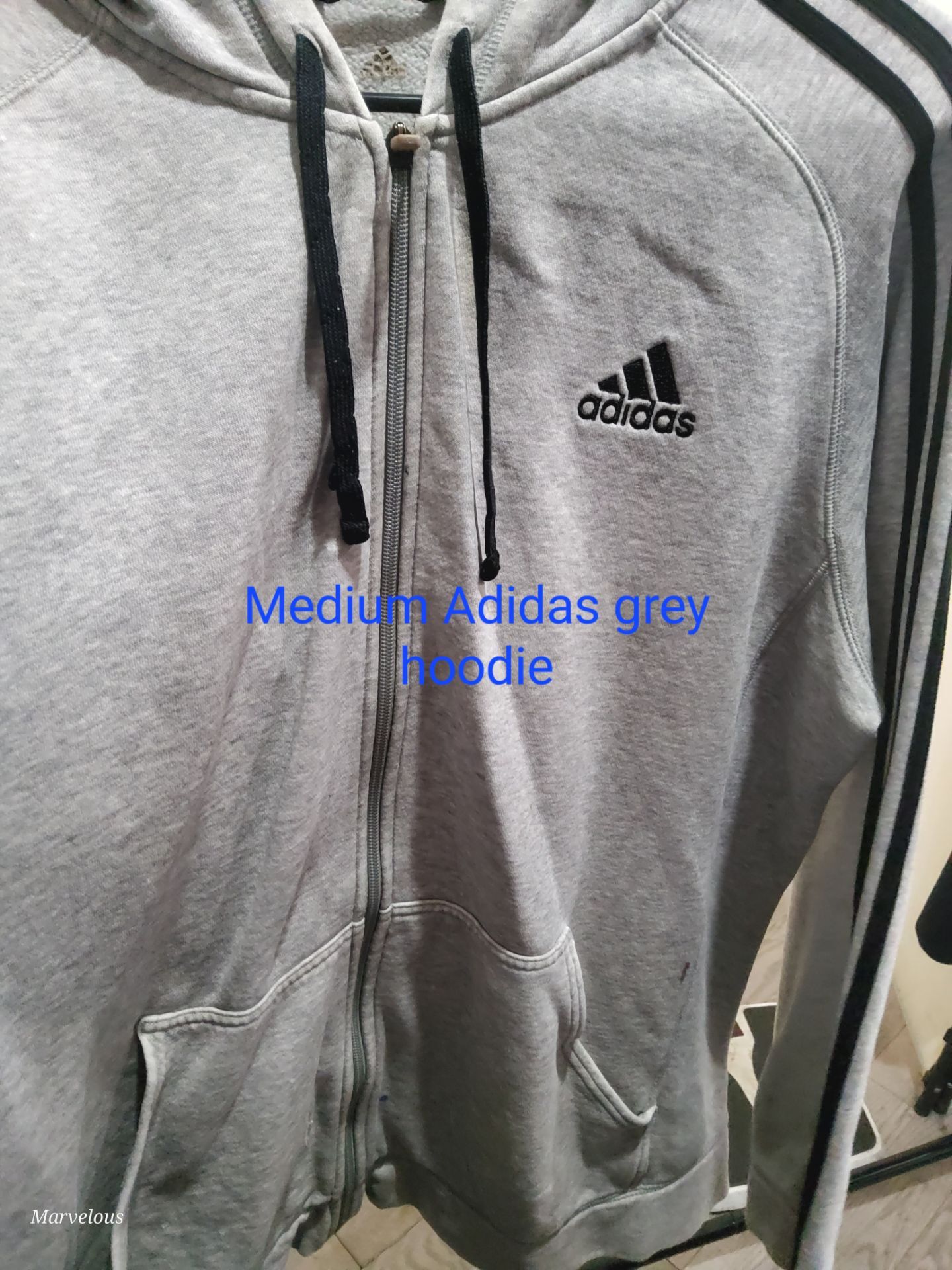 Adidas grey hoodie