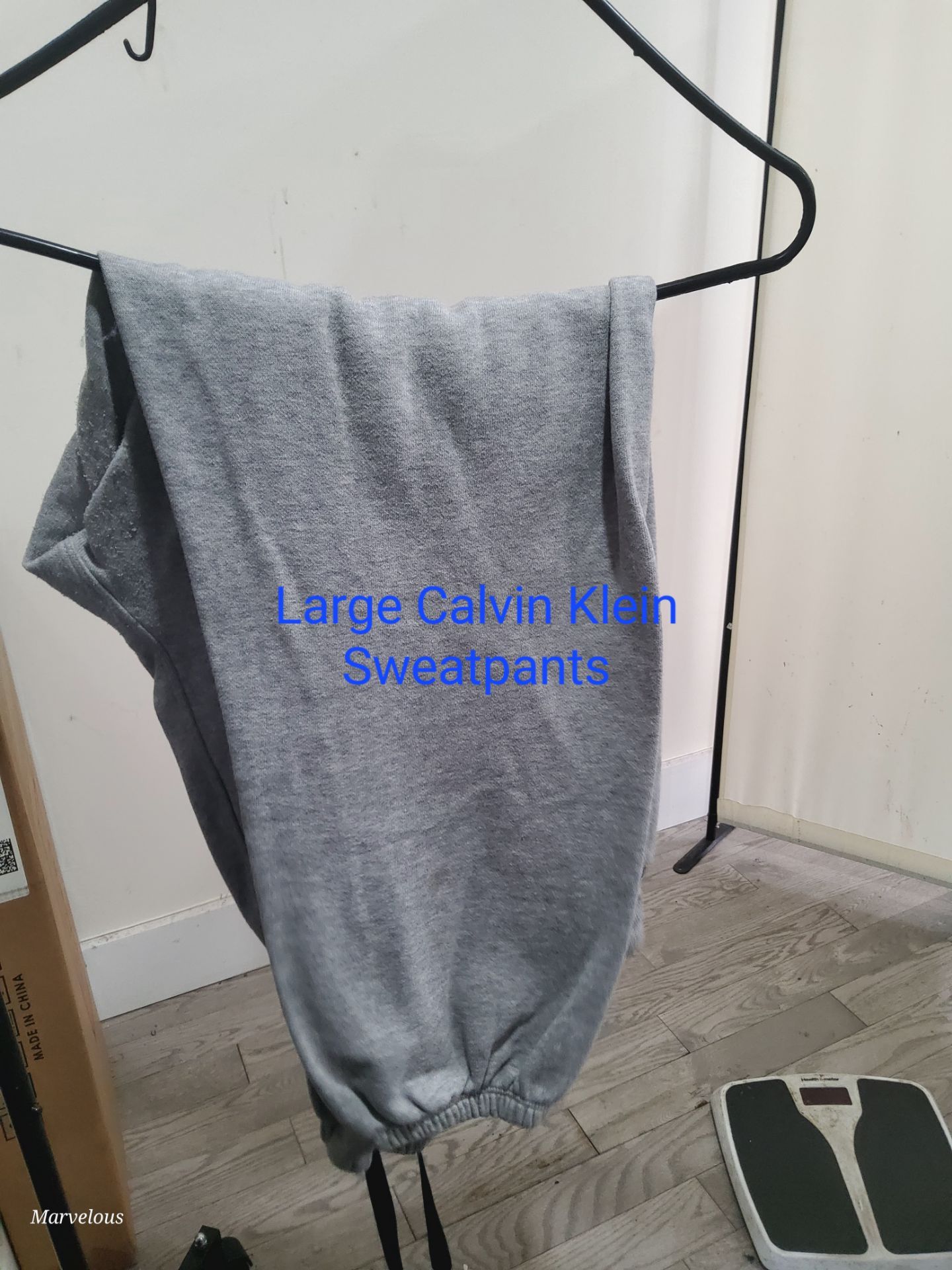 Grey sweatpants