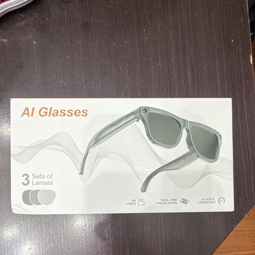 AI Glasses Smart Glasses w/ HD Video, Real-Time Translation