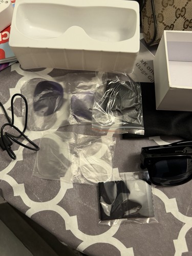 xK one Pro AI Smart Glasses w/ 3 Lens Sets, USB Cable & Usage Gu - photo 5