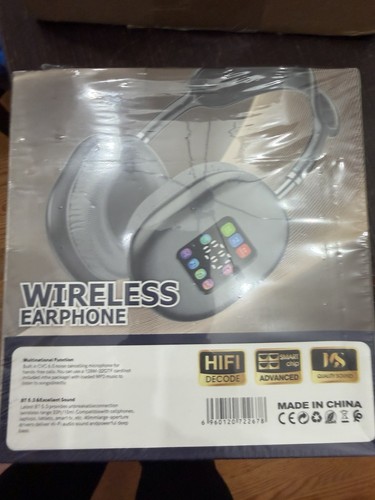 XY-267BT Wireless Headphones w/ Screen + Smart Watch Bundle - photo 3