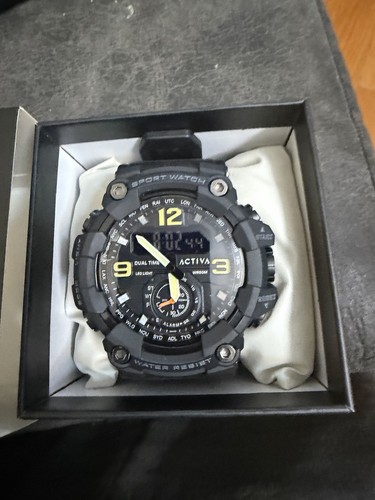 Activa Sport Analog & Digital Quartz Watch Dual Time Alarm