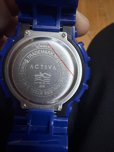 Activa Men’s Analog & Digital Quartz Sport Watch 50m Blue Resin - photo 4