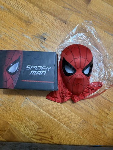 Spider-Man Full Face Fabric Mask Red/Black One Size - photo 2