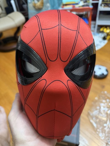 Spider-Man Full Face Fabric Mask Red/Black One Size - photo 4