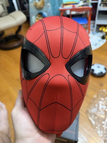 Spider-Man Full Face Fabric Mask Red/Black One Size - photo 5