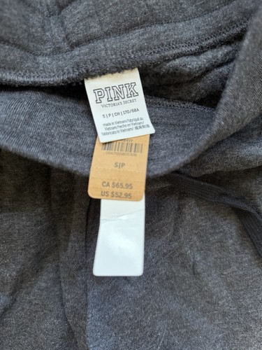 PINK Victoria's Secret Gray Logo Jogger Pants S - photo 3