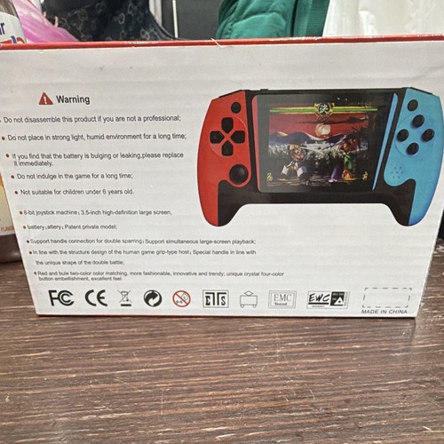 Q21 Handheld Video Game Console, 3.5" Screen, Red/Blue/Black - photo 3