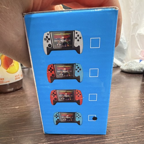 Q21 Handheld Video Game Console, 3.5" Screen, Red/Blue/Black - photo 4
