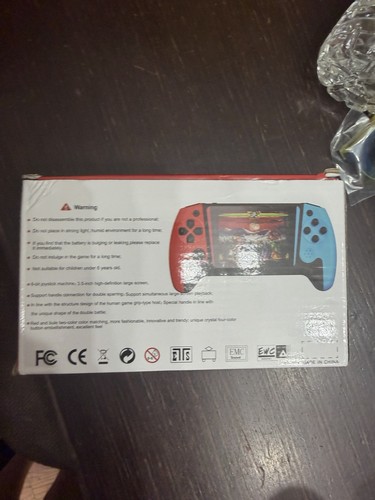 Q21 Handheld Game Console, 3.5" Screen, Red/Blue, USB Connectivi - photo 3